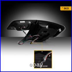 Pair VLAND LED Tail Lights Smoked For Toyota Camry 2012-2014 Rear Lamps Assembly