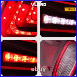 Pair VLAND Red LED Tail Lights For 2006-13 Lexus IS250 IS350 ISF Rear Brake Lamp