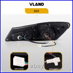 Pair VLAND Red LED Tail Lights For 2006-13 Lexus IS250 IS350 ISF Rear Brake Lamp