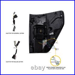 Pair Vland SMOKED LED Tail Lights For Ford F150 2021-2023 F-150 Rear Turn Signal