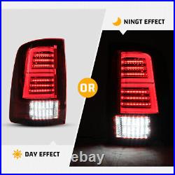 Pairs LED Tail Lights For 2009-2018 Dodge Ram 1500 2500 3500 Red Brake Lamps