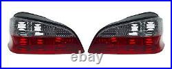 Peugeot 106 96- Crystal Red Clear M3 Style Rear Back Tail Lights