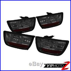 Plug&Play 2010-2013 Chevy Camaro 4PCS LAMBO STYLE Full LED Tail Lights Lamps