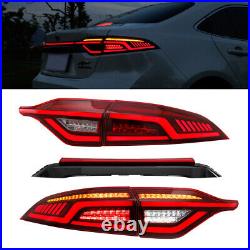 RED LED Tail Lights For Toyota US Corolla 2020-2024 Red LED Rear Lamps Assembly