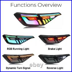 RGB Demon Eye LED Tail Lights for 2022-2025 Honda Civic Sedan 11th Gen 4 PCS