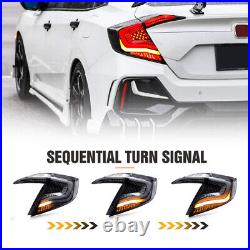 RGB LED Tail Lights For Honda Civic sedan 2016-2021 Sequential Turn Assembly