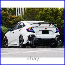 RGB LED Tail Lights For Honda Civic sedan 2016-2021 Sequential Turn Assembly