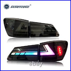 RGB LED Tail Lights For Lexus IS250 IS350 ISF 2006-2013 Smoke Start UP Animation