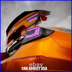 RGB LED Tail Lights for 2018-2022 10th Gen Honda Accord Sedan Smoked Rear Lights