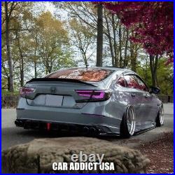 RGB LED Tail Lights for 2018-2022 10th Gen Honda Accord Sedan Smoked Rear Lights