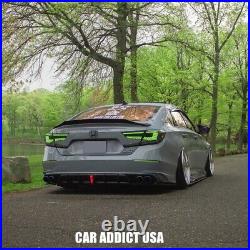 RGB LED Tail Lights for 2018-2022 10th Gen Honda Accord Sedan Smoked Rear Lights