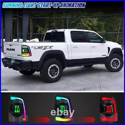 RGB LED Tail Lights for Dodge Ram 1500 2009-2018 4th GEN Sequential Rear Lamps