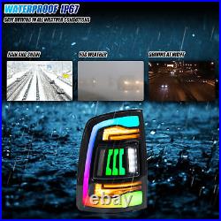 RGB LED Tail Lights for Dodge Ram 1500 2009-2018 4th GEN Sequential Rear Lamps