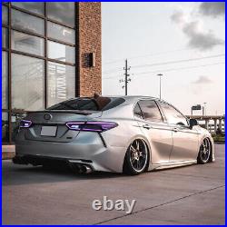 RGB LED Tail Lights for Toyota Camry 2018-2023 Sequential Turn Signal Assembly