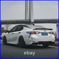 RGB LED Tail Lights for Toyota Camry 2018-2023 Sequential Turn Signal Assembly