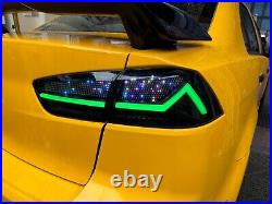 RGB Monitor Full LED Tail Lights Assembly For Mitsubishi Lancer EVO X 2008-20