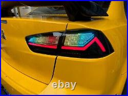 RGB Monitor Full LED Tail Lights Assembly For Mitsubishi Lancer EVO X 2008-20