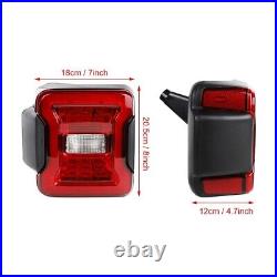 R &L LED Tail Lights withBlind Spot Plug & Bracket For Jeep Wrangler JL 2018-2024