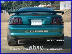 Raxiom Icon LED Tail Lights Fits 1996-1998 Ford Mustang Cobra GT