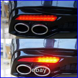 Rear 3Way Turn Signal Sequential LED Reflector Lights (Fits KIA 2018+ Stinger)