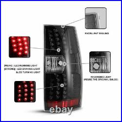 Rear LED Tail Lights for 2007-2014 Chevy Tahoe Suburban Brake Lamp Set Replace