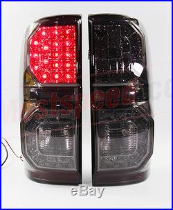 Rear Led Smoke Black Tail Light Lamp Toyota Hilux Vigo Sr5 05-11 Champ Mk7 12-14