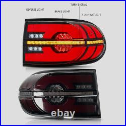 Rear Smoke Lamp Tail Lights For Toyota FJ Cruiser 2007 2015 LED Sequential