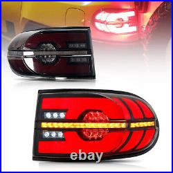 Rear Smoke Lamp Tail Lights For Toyota FJ Cruiser 2007 2015 LED Sequential
