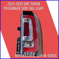 Rebuilt GMC Yukon XL Passenger Side OEM Tail Light For 2015-2018, Denali SLE 01