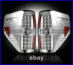Recon CLEAR LED Tail Lights Ford Raptor & F150 09-14