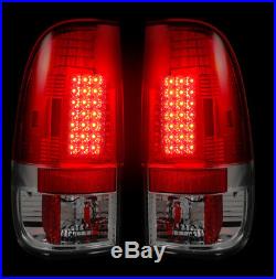 Recon Ford Super Duty 99-07 & F-150 97-03 Red Led Tail Lights Part# 264172rd