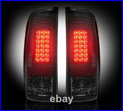 Recon SMOKED LED Tail Lights 99-07 Ford Superduty & 97-03 F150