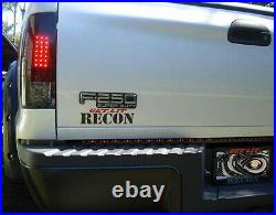Recon SMOKED LED Tail Lights 99-07 Ford Superduty & 97-03 F150