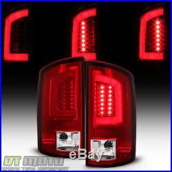 Red 2002-2006 Dodge Ram 1500 03-06 2500 3500 LED Tube Tail Lights Brake Lamps