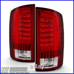 Red 2002-2006 Dodge Ram 1500 03-06 Ram 2500 3500 LED Bar Tail Lights Brake Lamps