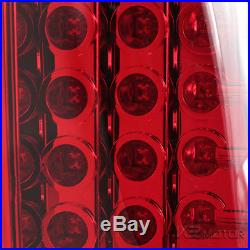 Red 2003-2006 Chevy Silverado LED Tail Brake Lights Rear Lamps Left+Right