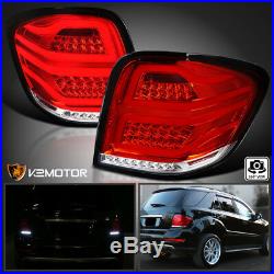 Red 2006-2011 Mercedes Benz W164 ML-Class Full LED Rear Brake Fog Tail Lights