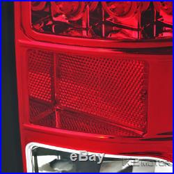 Red 2009-2017 Dodge Ram Pickup 1500 2500 3500 LED Rear Brake Lamps Tail Lights