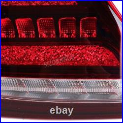 Red 2pcs LED Tail Lights Brake For Mercedes Benz W204 C200 C250 C300 2007-2014