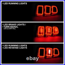 Red Black LED Tail Lights For Ford Mustang 2010-2012 Driver Passenger Side