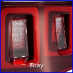 Red Black LED Tail Lights For Ford Mustang 2010-2012 Driver Passenger Side