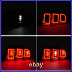 Red Black LED Tail Lights For Ford Mustang 2010-2012 Driver Passenger Side