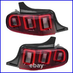 Red Black LED Tail Lights For Ford Mustang 2010-2012 Driver Passenger Side