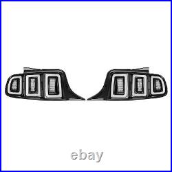 Red Black LED Tail Lights For Ford Mustang 2010-2012 Driver Passenger Side