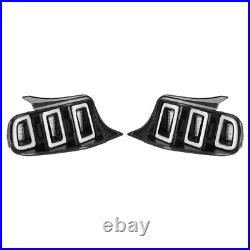 Red Black LED Tail Lights For Ford Mustang 2010-2012 Driver Passenger Side