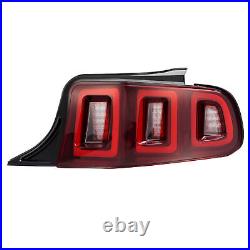 Red Black LED Tail Lights For Ford Mustang 2010-2012 Driver Passenger Side