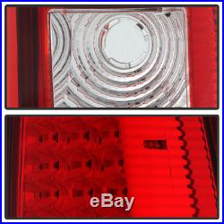 Red Clear 1999-2002 Chevy Silverado 1500 2500 3500 LED Tail Lights Brake Lamps