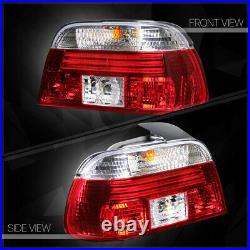 Red/Clear EURO LED Light Bar Tail Light Brake Lamp for 97-00 BMW E39 5-Series