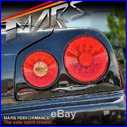 Red Clear LED Tail Lights for Nissan R34 Skyline Coupe GTS-T GT-R GT-T RB250DET