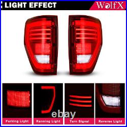 Red Full LED Sequential Tail Lights For 2009-2014 Ford F150 Brake Rear Lamps